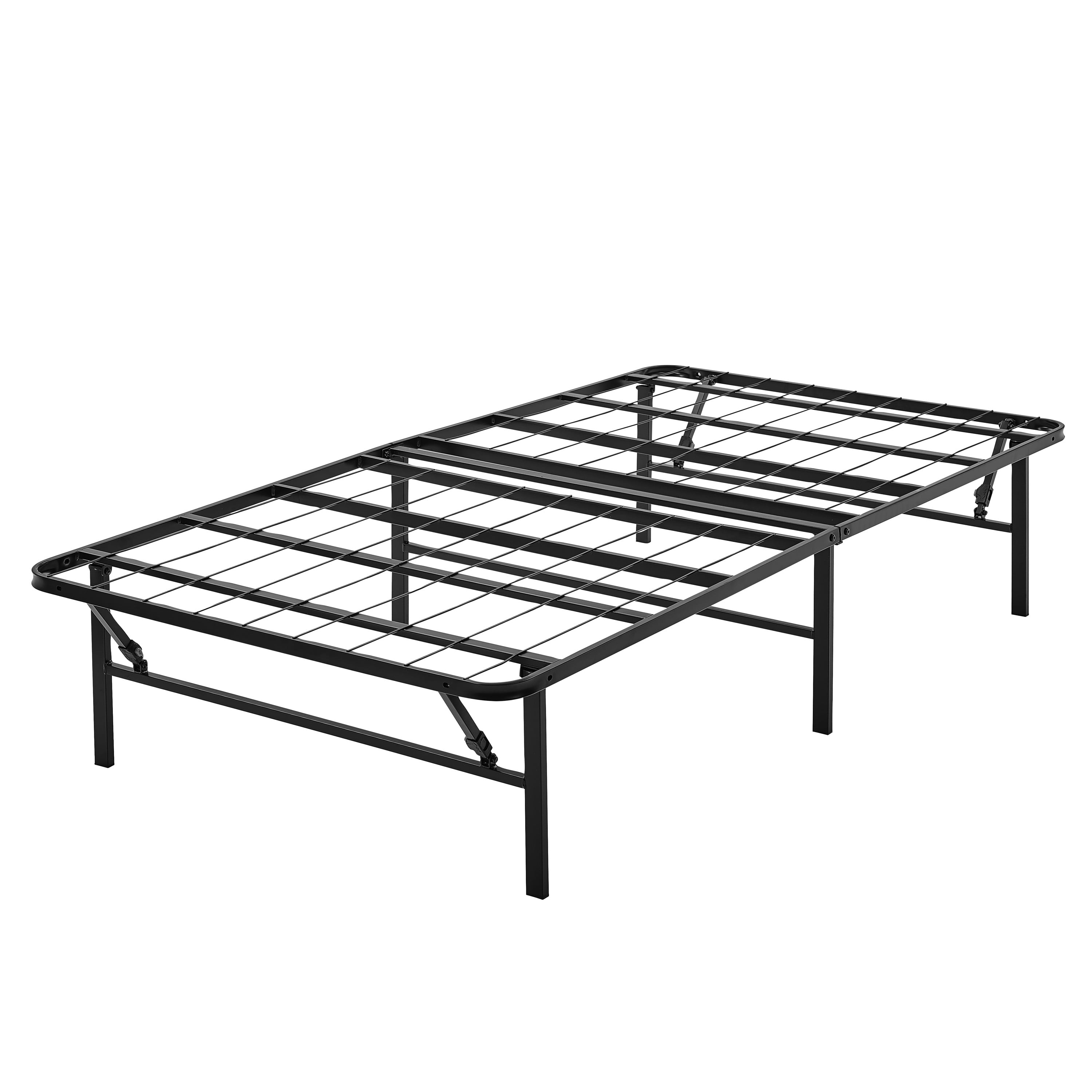 Mainstays 14 High Profile Foldable Steel Bed Frame Powder Coated