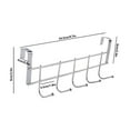 thumbnail image 3 of Over-Door Hooks Hanger, Stainless Steel No-Drill Door Rack for Coats, Towels, Robes, and Bags, 3 of 8