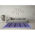 thumbnail image 3 of Ahgly Company Indoor Rectangle Abstract Blue Modern Area Rugs, 4' x 6', 3 of 4