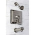 thumbnail image 4 of Kingston Brass KB86580DFL Tub and Shower Faucet, Brushed Nickel, 4 of 5