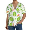 thumbnail image 3 of Haiem Kawaii Avocado Men's Casual Shirts Short Sleeve Button Down Shirts Fashion Textured Summer Beach Shirt-3X-Large, 3 of 7