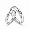 thumbnail image 7 of 925 Sterling Silver Ring Mobius Strip Couple Ring Simple Band for Men and Women Promise Ring Wedding Ring Engagement Ring Anniversary Gift, 7 of 7