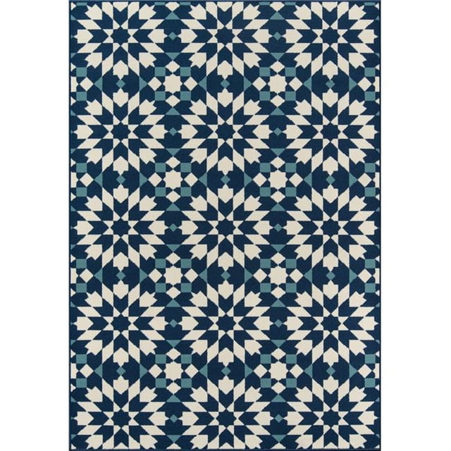Momeni BAJA0BAJ30NVY2376 2 Pi 3 Po x 7 Pi 6 Po Tapis de Course Baja30 - Bleu Marine
