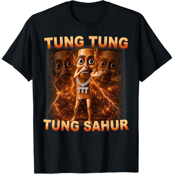 Tung Tung Tung Sahur Is Calling Scuba Dance Meme T-Shirt BLACK Unisex S-5XL Hot Trending Shirt, Vintage Birthday Gift