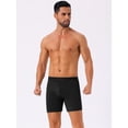 thumbnail image 2 of DARING DIVA Men's Lightweight Solid Color Soft Stretch Open-fly Boxer Briefs 28 Black, 2 of 6