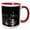 Red/White, variant on 3drose, Black and White Photograph of Skyline of Nyc from Hoboken, New Jersey., 11oz Two-tone Yellow Mug