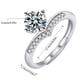 thumbnail image 3 of Anillos para mujer, regalos para mujer 2022, nuevo anillo de moissanita con diamante de ajuste abierto, ajustador de tamaño abierto para anillos sueltos., 3 of 5