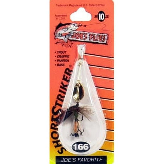 Joe's Flies Inline Spinner Short Striker Size 10 Brown/Green