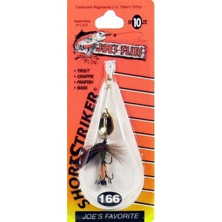 Joe s Flies Inline Spinner Short Striker Size 10 Brown/Green