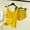 Yellow, variant on Women's Pajamas Sets Under $10 Free Shipping Fashion Solid Color V Neck Thin Loose And Casual Home Tops Short Pants Pajamas Sets