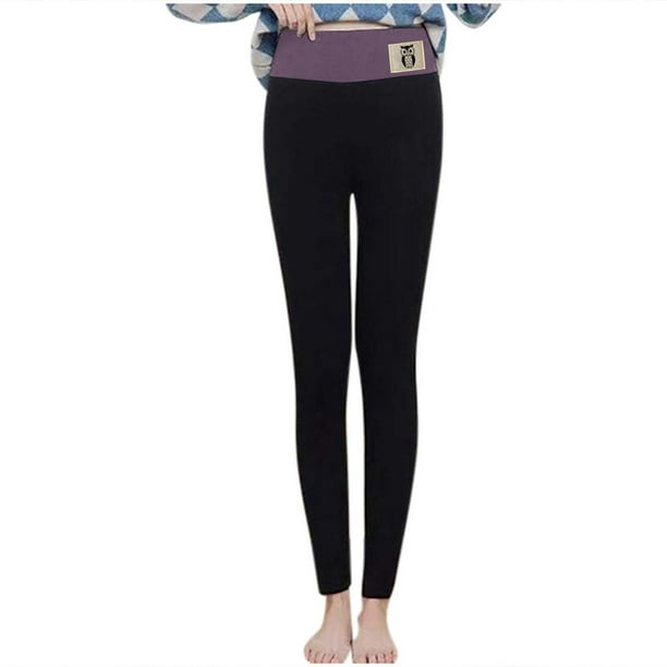 High Waisted Tummy Control Leggings High Waisted Thermal Winter Hiking  Running Pants Pockets