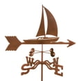 thumbnail image 1 of EZ Vane EZ1608-PT Sailboat Weathervane with Post Mount, 1 of 1