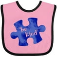 thumbnail image 3 of Inktastic Autism Awareness Be Kind Dark Blue Puzzle Piece Boys or Girls Baby Bib, 3 of 4