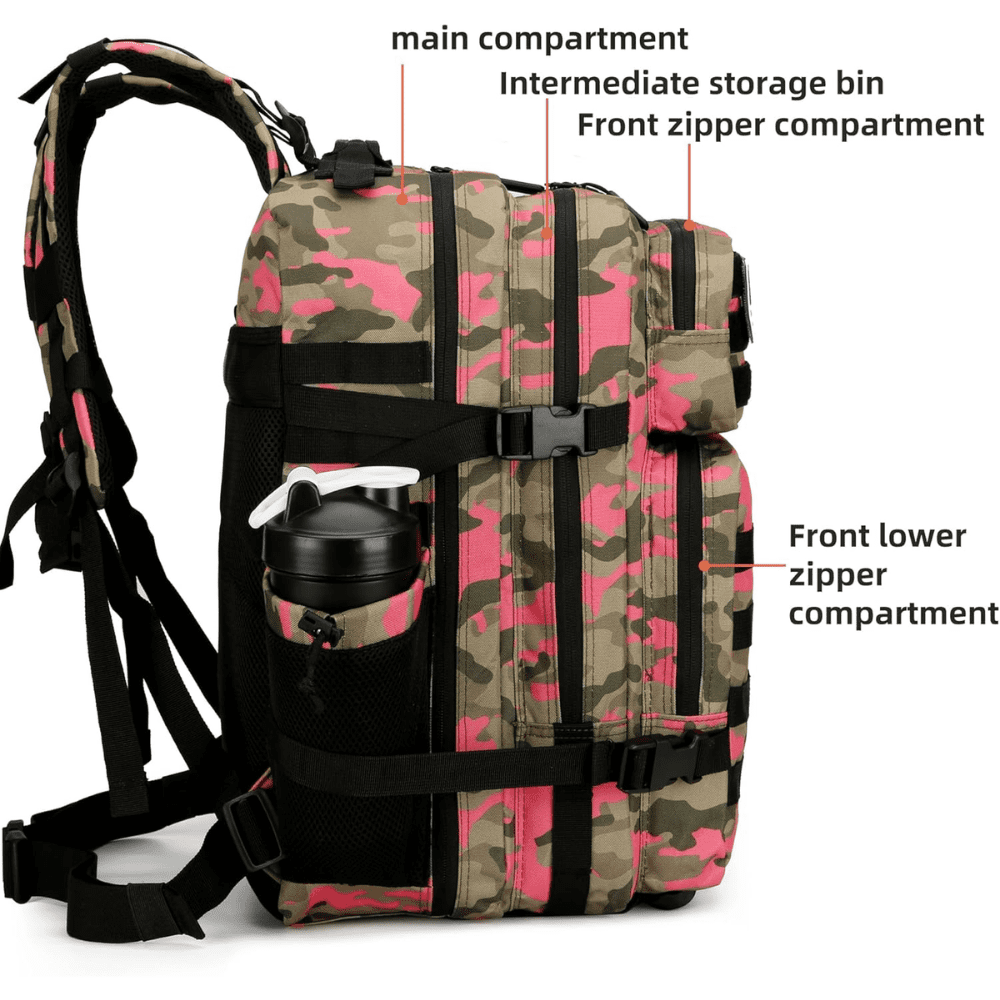 PAKNADA 45L Tactical Backpack,900D Oxford Waterproof Material For Outdoor Hiking Camping & Travel Bag