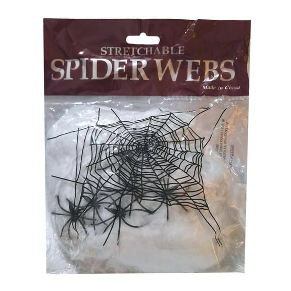 Spider Web Spiderweb with Spiders Halloween Value Pack Polyester