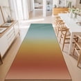 thumbnail image 3 of Hallway Runner Rug 2'x6', Orange Yellow Green Ombre Kitchen Runner Rugs Non-Slip Carpet Mats, Modern Art Aesthetics Abstract Bedside Rugs Runners Washable Floor Carpet for Bathroom Laundry Room, 3 of 8