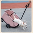 thumbnail image 3 of LISM Lightweight Folding Pet Trolley Dog Car Pet Stroller ShopWise Round, 3 of 12
