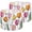 Color 4, variant on Lampshades 2 Pack Abstract tropical foliage pastel colors Palm leaves line art 13"x13"x10" Light Shade for Table Lamps Floor Lamp Shades Lampshade Replacement Easy Assembly