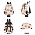 thumbnail image 4 of FORMRS Mini Backpack Purse for Women Travel Daypack Casual Shoulder Bag, White Autumn Leaves, 4 of 7