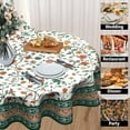 thumbnail image 4 of Boho Flower Table Cloth Round - Bohemian Floral Circle Tablecloth 60 Inch Tribal Tablecloths Bohemia Style Table Cover for Kitchen Dining Picnic Outdoor Indoor, 4 of 7