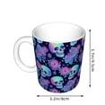 thumbnail image 2 of Yiaed starry sky Skull flower Print Ceramics Coffee,Large Handle Design,Extra Large Tea and Coffee Cup for Office and Home Mugs, 2 of 6