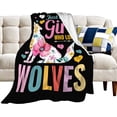 thumbnail image 4 of Yibo Panda Gifts for Girls Boys Blanket Flannel Soft and Comfortable Anti-static Bed Sofa Blanket, 4 of 9