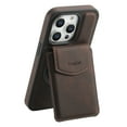thumbnail image 2 of Dteck for iPhone 13 Pro Case Magnetic with Detachable Wallet Card Holder, Magnetic Ring Holder Leather Back Case Compatible with MagSafe, Durable Shockproof Phone Case 2 in 1 for Men Women,Brown, 2 of 7