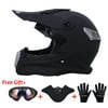 Oumurs DOT Motocross Helmet Unisex Adult Offroad Helmet Street Dirt Bike ATV UTV Motorcycle Helmet with Goggles Gloves Mask