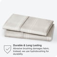 thumbnail image 2 of Bare Home Pillowcase Set - Premium 1800 Collection - Double Brushed - Ultra Soft - King Size, Modern Plaid - Stone/White, 2 Count, 2 of 5