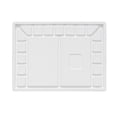 thumbnail image 6 of Artist's Loft Porcelain Rectangle Paint Palette - 19-Well Large Mixing Tray for Watercolor and Gouache - White - 13.1" x 9.7" - 1-Pack, 6 of 8
