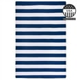 thumbnail image 4 of FH Home Outdoor Rug - Waterproof, Fade Resistant, Crease-Free - Premium Recycled Plastic - Striped - Patio, Deck, Porch, Balcony, Laundry Room - Brittany Stripe - Blue & White - 5 x 8 ft, 4 of 8