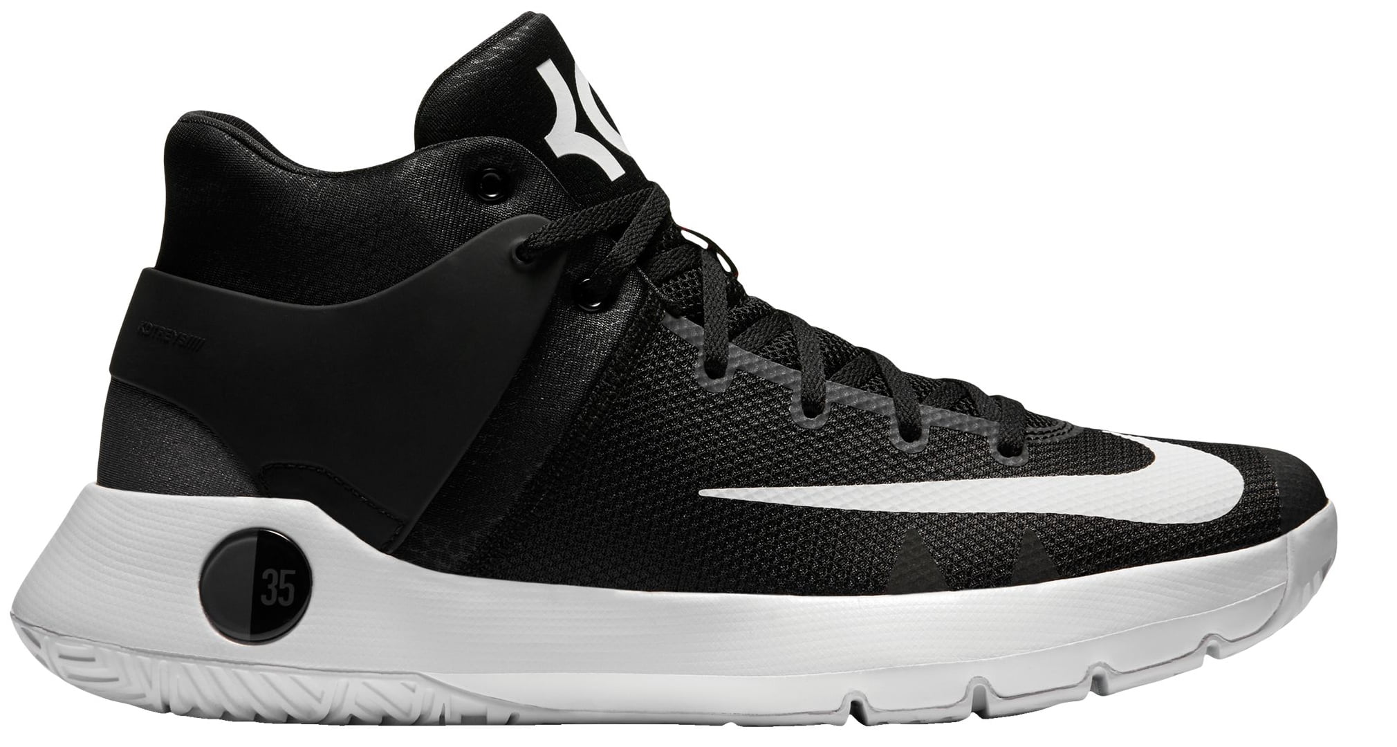 Cordero dividendo Guardería Nike Men's KD Trey 5 IV Basketball Shoes - Black/Grey - 9.0 - Walmart.com
