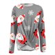 thumbnail image 5 of Tops Navideños Para Mujer Blusas de Manga Larga Estampado Casual Cuello Redondo Túnica Camisa Delantera Slim Odeerbi  ODB190956, 5 of 6