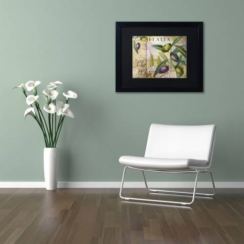Trademark Fine Art "Toscana I" Canvas Art by Color Bakery Black Matte, Black Frame