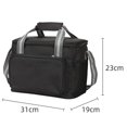 thumbnail image 2 of Almencla Lunch Waterproof Bag Waterproof Pouch Tote for Backpacking Picnics Work Black, 2 of 8
