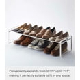 thumbnail image 2 of YAMAZAKI home Frame Adjustable Shoe Rack, White, 2 of 5