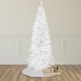 thumbnail image 2 of Northlight Slim White Georgian Pine Artificial Christmas Tree  - 6.5' - Unlit, 2 of 6