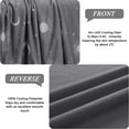 thumbnail image 6 of Teler Cooling Blanket for Hot Sleepers, Summer Cold Blankets for Sleeping Night Sweats to Keep Cool, Twin Size, Grey, 6 of 7