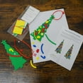 thumbnail image 2 of 4E's Novelty 24 Pack Christmas Tree Craft Kit - Individually Wrapped Ornament Decorating Kit for Kids 3-12, Self Adhesive DIY Christmas Tree for Kids, 2 of 7