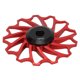 thumbnail image 4 of Bike Rear Derailleur Wheel,  Guide Roller 50.5mm Diameter Lightweight Flexible Rotation Ceramic Bearing  For 8 9 10 11 Speed System ANGGREK Rojo, 4 of 8