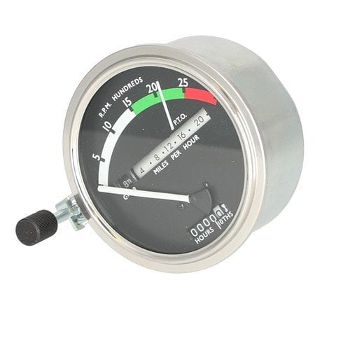 Tachometer Gauge White Needle fits John Deere 2510 2520 3020 4020 RE206854