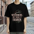 thumbnail image 3 of Nevermore But Make It Fashion, Raven Print, T Shirt for Men, Vintage Graphic Tees Men, 23806787,S, 3 of 8