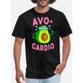 thumbnail image 1 of AVOCARDIO5780 funny Men\u2019s Short Sleeve Graphic Collection black Printed pattern short-sleeved shirt, 1 of 5