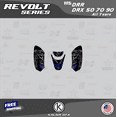 thumbnail image 3 of Kalair GFX Graphics Kit for Honda ATV DRR DRX50 DRX70 DRX90 (All Years) Revolt Series, 3 of 6