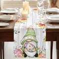 thumbnail image 3 of Table Runners 108 Inches Long Dress Scarves, Gnomes Easter Farmhouse Coffee/Dining/Kitchen Table Runner for Living Room, Eucalyptus Spring Floral Eggs Wooden 13x108 Inch, 3 of 9