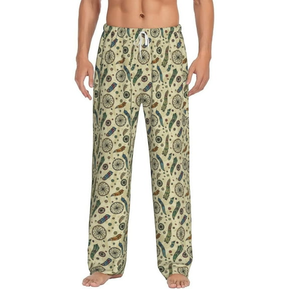 Daiia Dreamcatcher1 Men's Sleep Pant with Pockets and Drawstring,Pajama Pants-XX-Large
