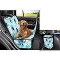 thumbnail image 4 of Pzuqiu Blue Sea Turtle Car Seat Cover for Back Seat Sedan Scratchproof and Nonslip Dog Hammock with Classic Triangle Bandana Scarf & Large Capacity Hanging Car Trash Can, 4 of 6