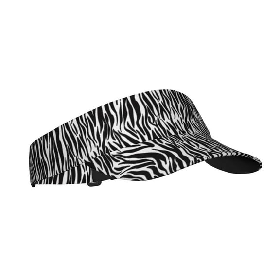 Kdxio Zebra Print Sun Visor Hat Golf Visor Adjustable Velcro Outdoor Sports Cap for Men Women