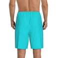 thumbnail image 2 of Balery Aqua Men's Cotton Knit Pajama Shorts Waistband & Pockets,Short Pajama Pants-Large, 2 of 8