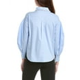 thumbnail image 2 of Gracia womens  Beaded Collar Shirt, m, Blue, 2 of 3